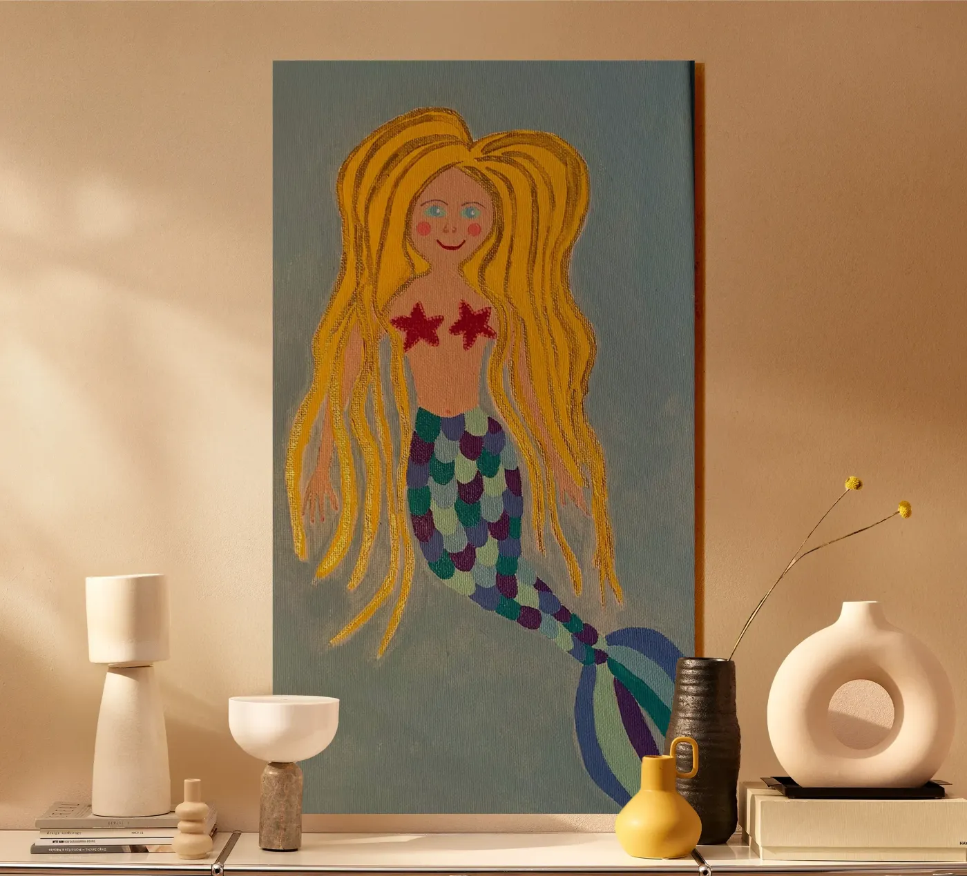 The little mermaid acrylic glass by irenissima