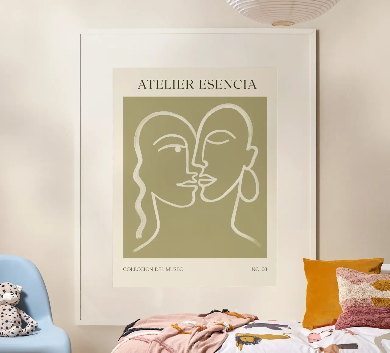 Atelier Esencia No 01 poster con telaio in legno da treechild