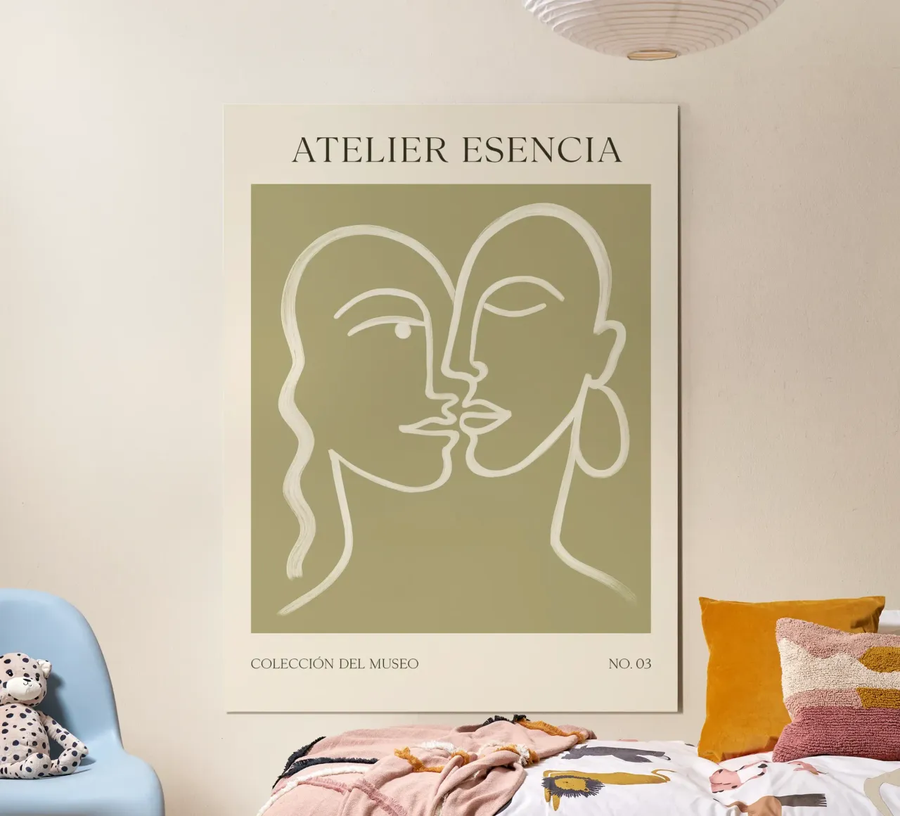 Atelier Esencia No 01 poster con telaio in legno da treechild