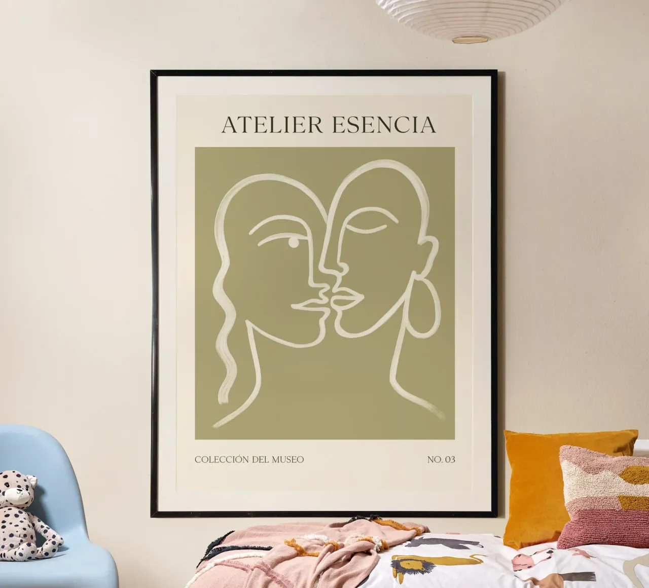 Atelier Esencia No 01 poster con telaio in legno da treechild