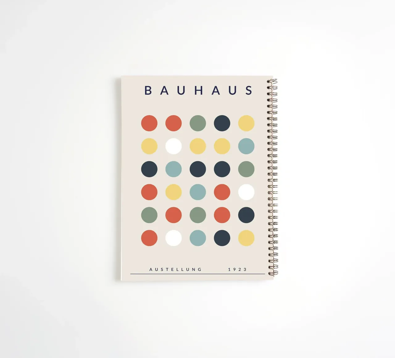Bauhaus cercles motifs géométriques grille mise en page carnet à spirale de Janine P McGuire