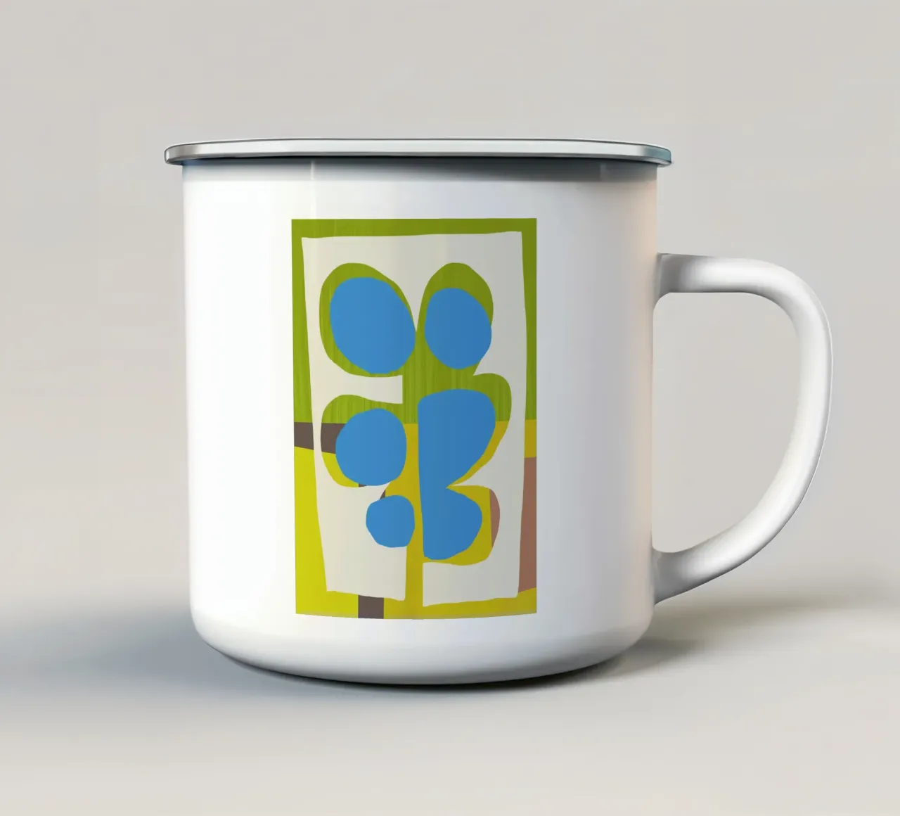 Ritagli di collage tazza in smalto da Little Dean