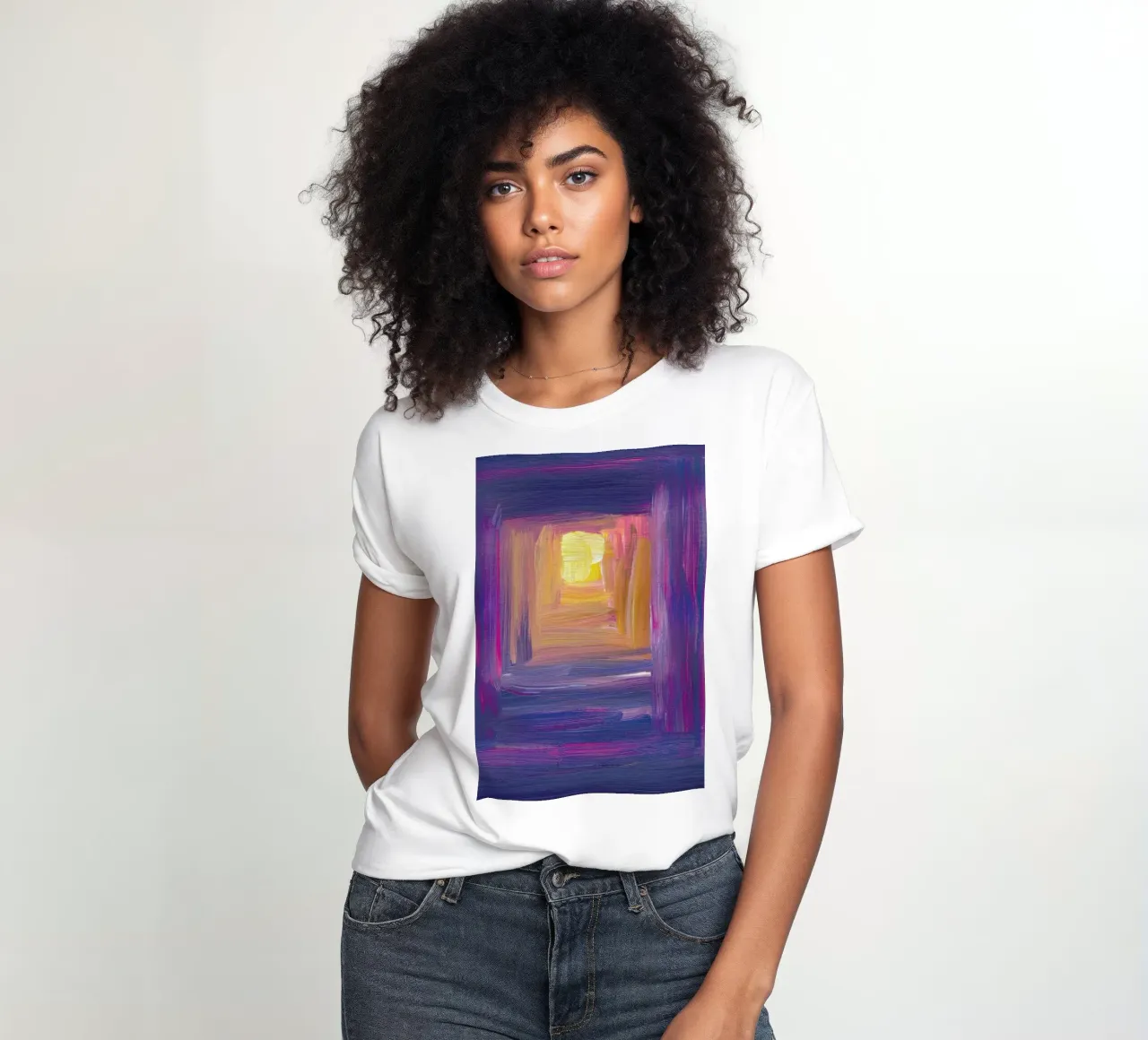 Light The Way t-shirt da donna da Graphite