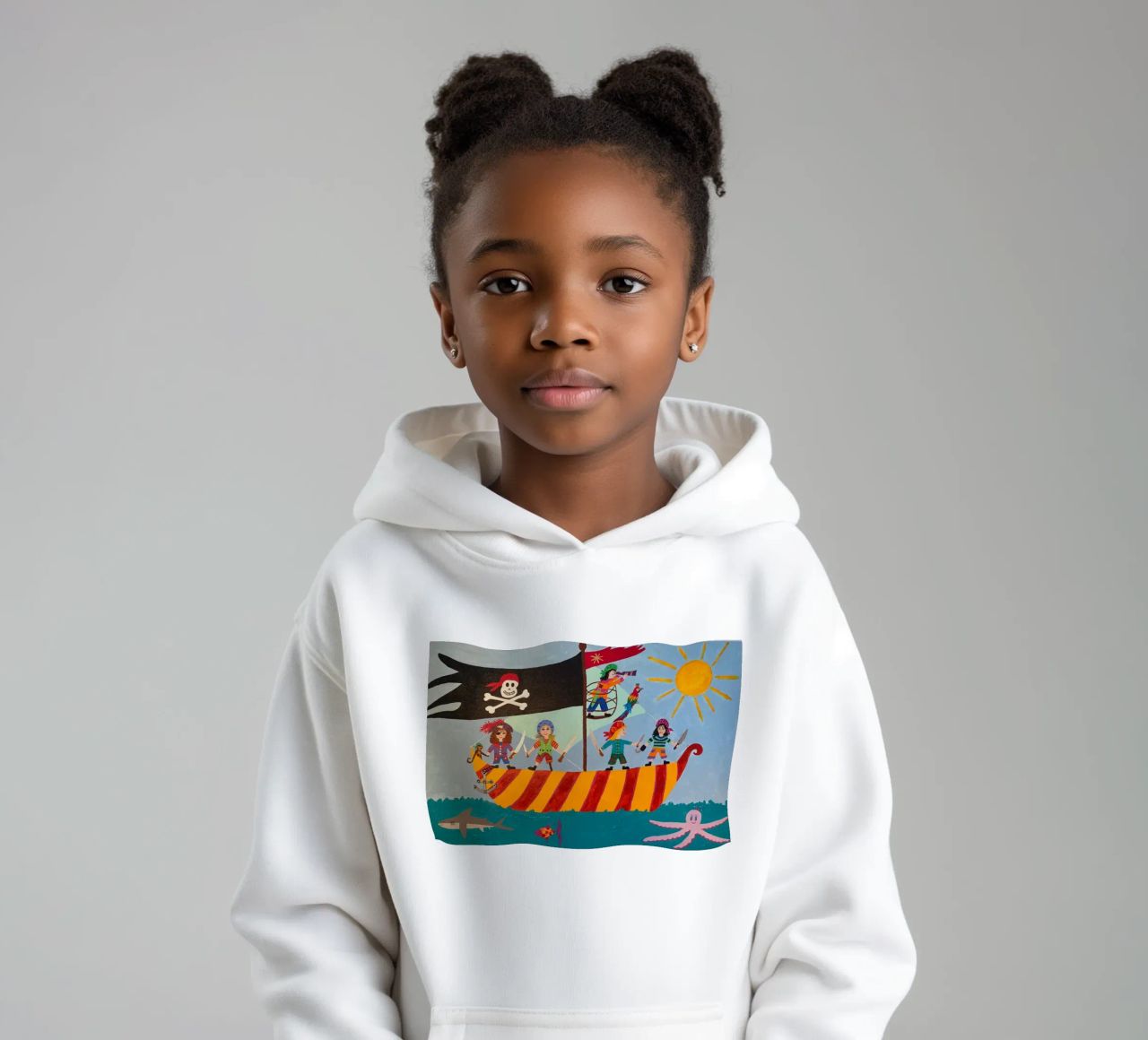 Het piratenschip kinder hoodie van irenissima