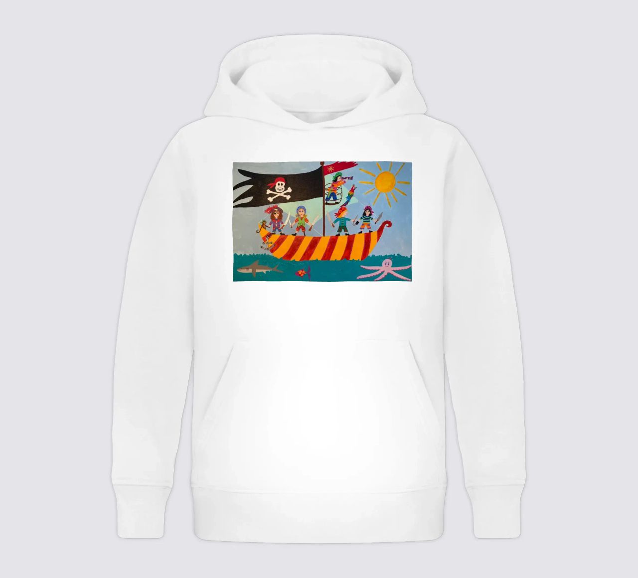 Het piratenschip kinder hoodie van irenissima