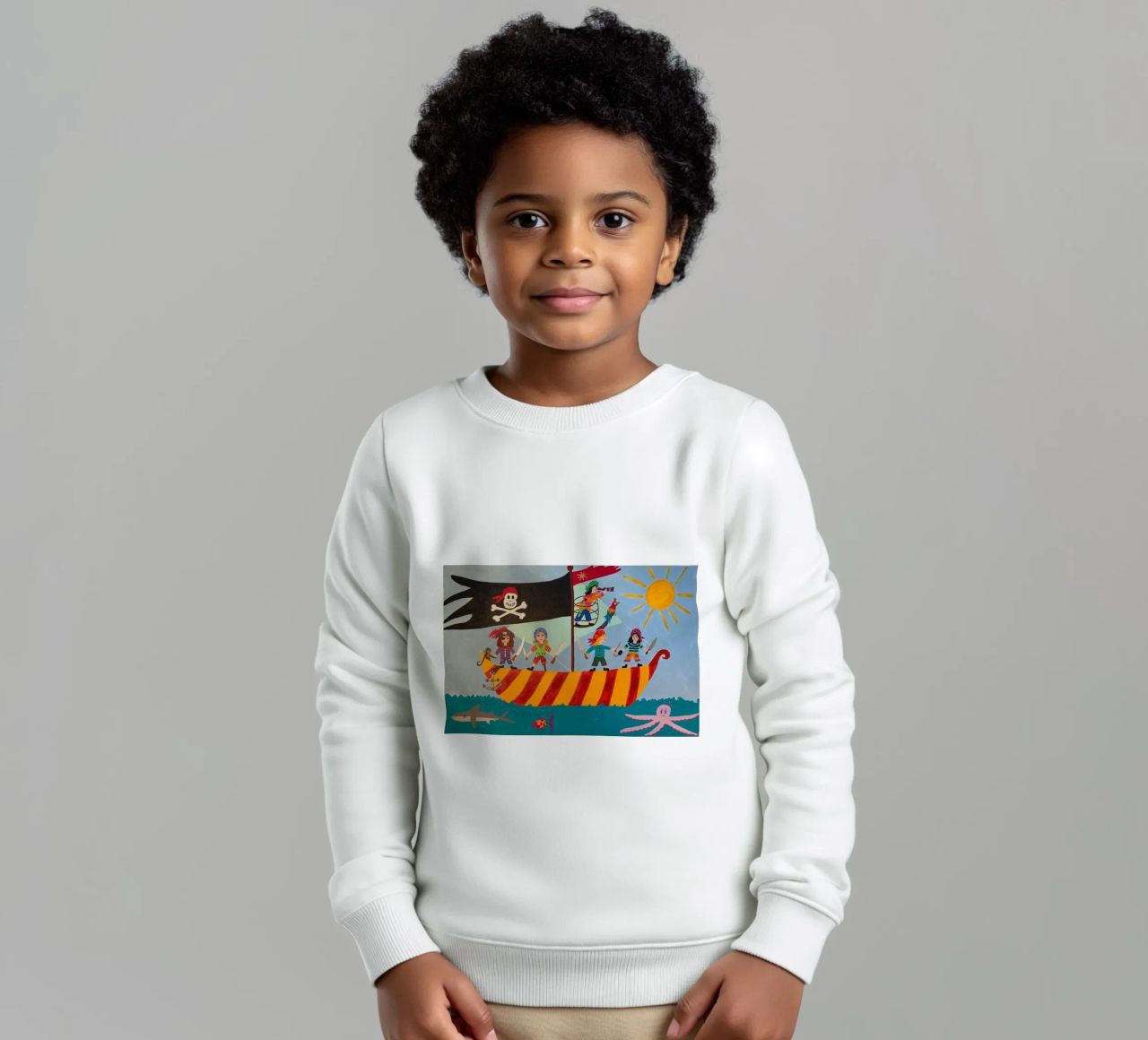 Het piratenschip kinder sweatshirt van irenissima