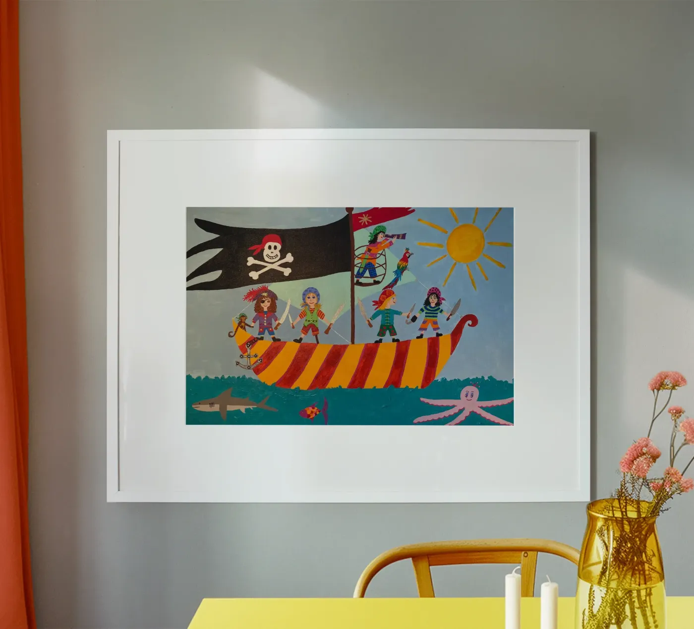 The pirate ship poster by irenissima
