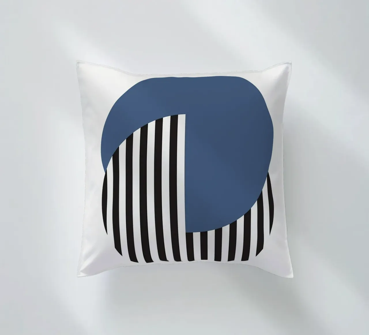 Bauhaus cerchio a righe semicircolari cuscino da MinimalistPosterCharles