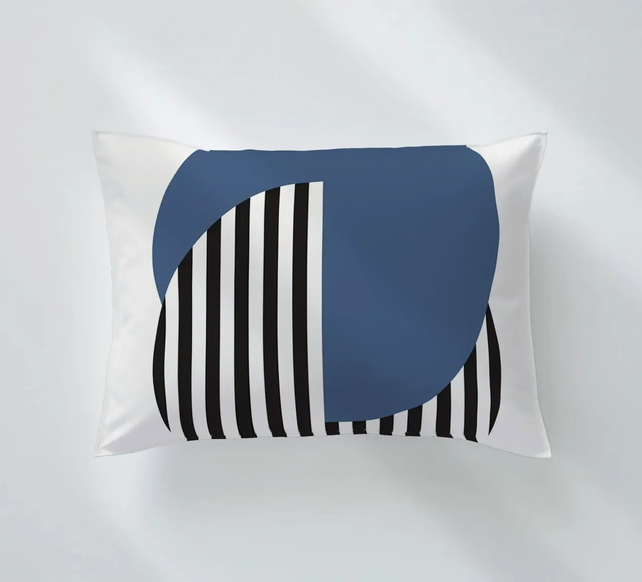 Bauhaus cerchio a righe semicircolari cuscino da MinimalistPosterCharles