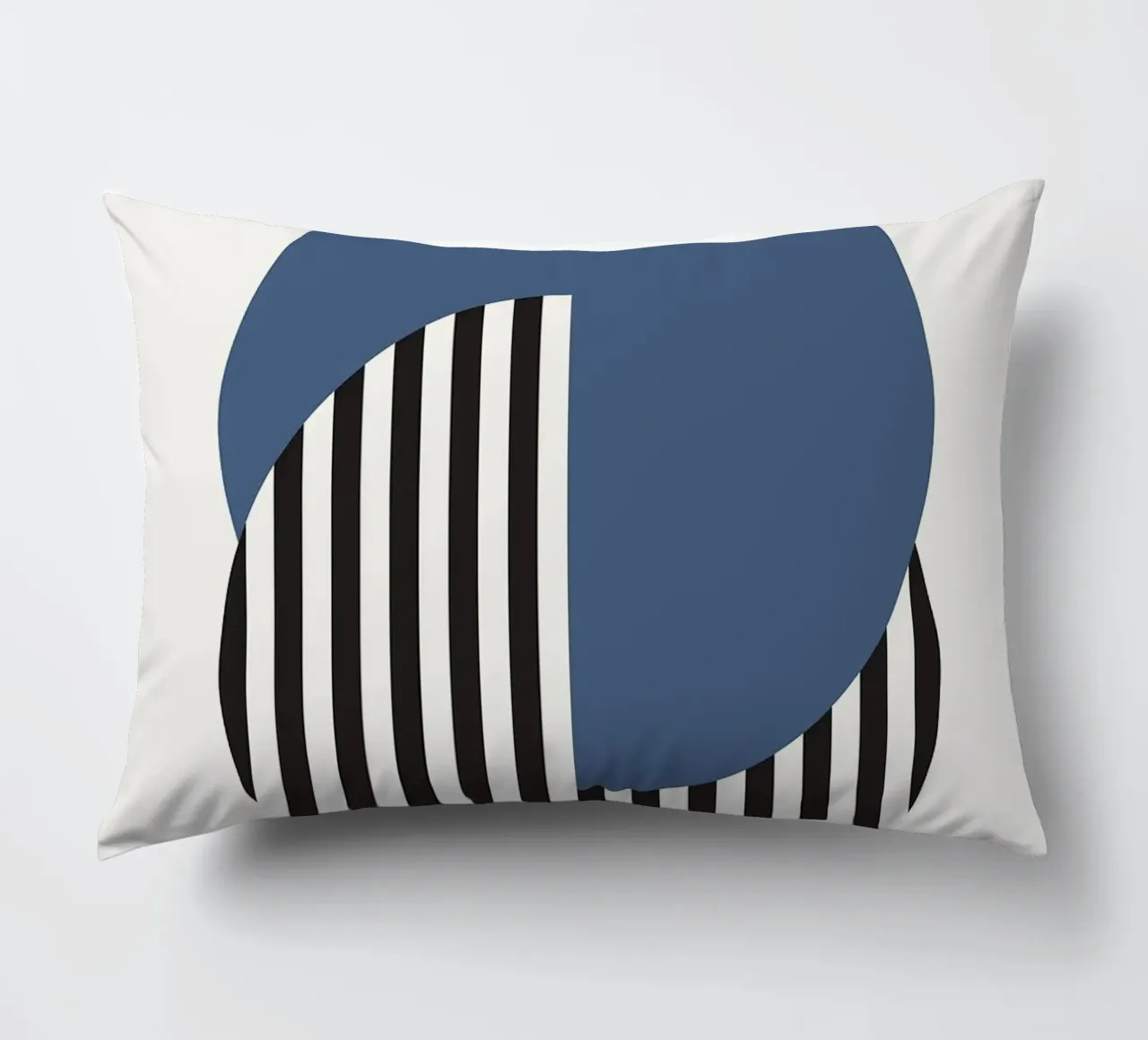 Bauhaus cerchio a righe semicircolari cuscino da MinimalistPosterCharles