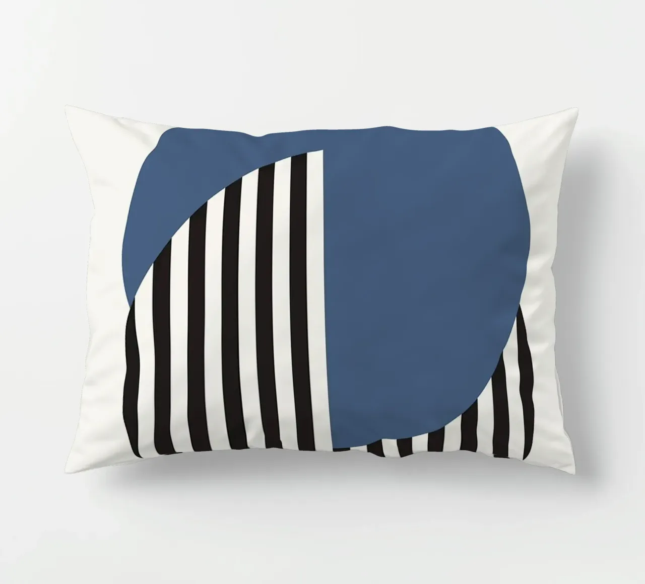 Bauhaus cerchio a righe semicircolari cuscino da MinimalistPosterCharles
