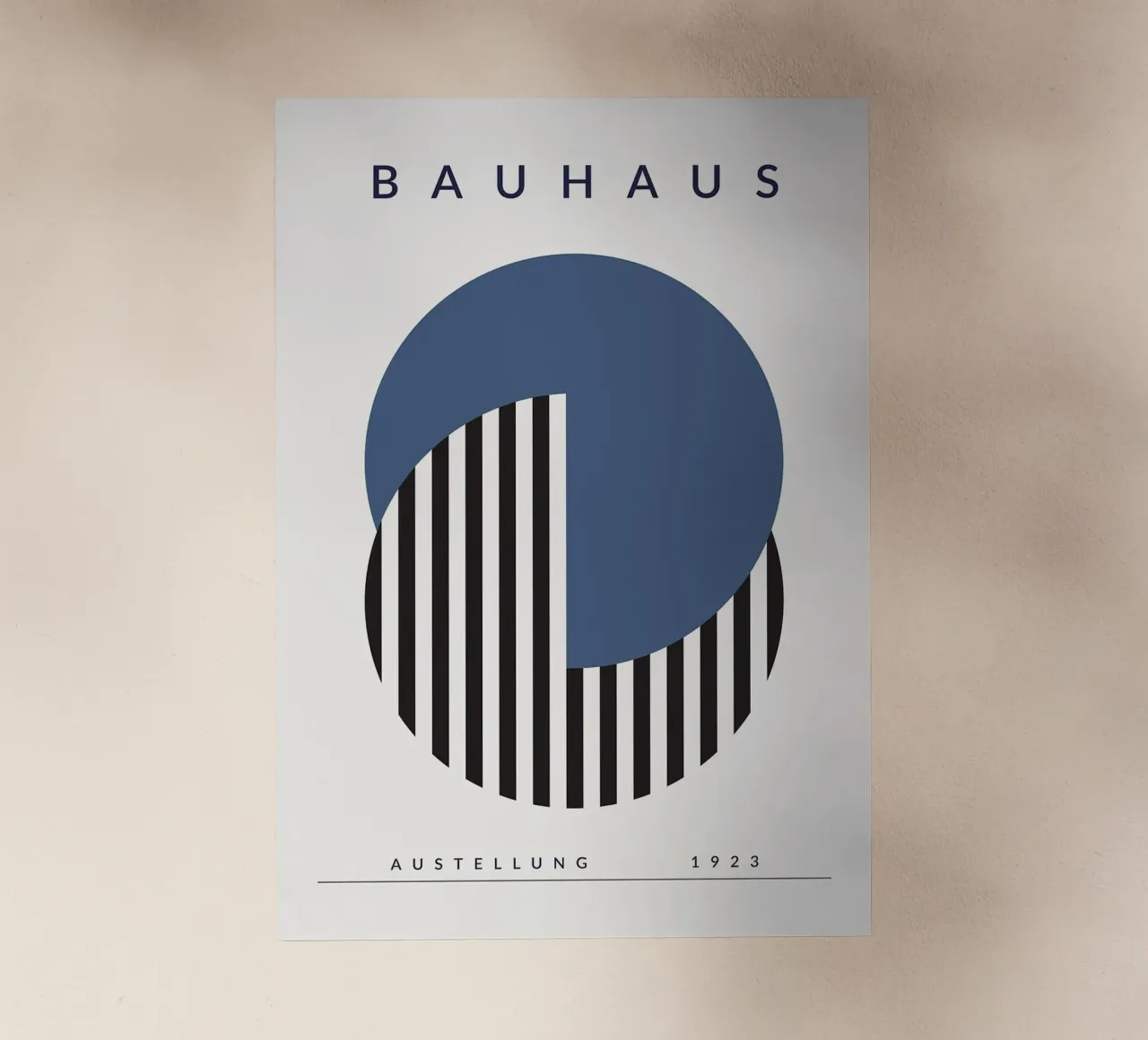 Bauhaus cerchio a righe semicircolari pellicola backlit da MinimalistPosterCharles
