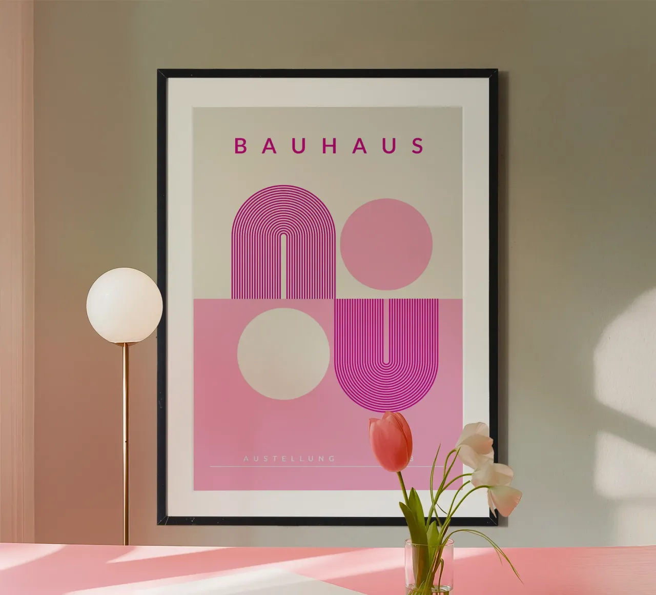 cartel de la exposición bauhaus hahnemühle de MinimalistPosterCharles