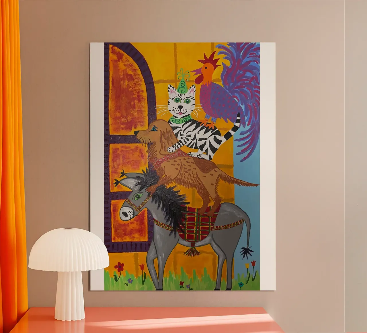 The Town Musicians of Bremen poster with plastic frame by irenissima
