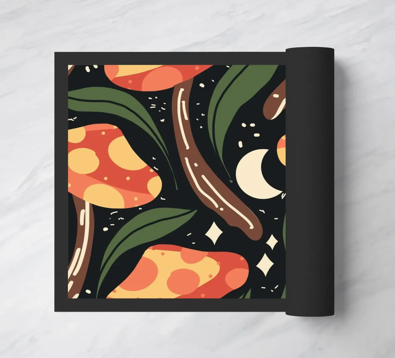 Funghi celesti divertenti zerbino da Mitalim Designs