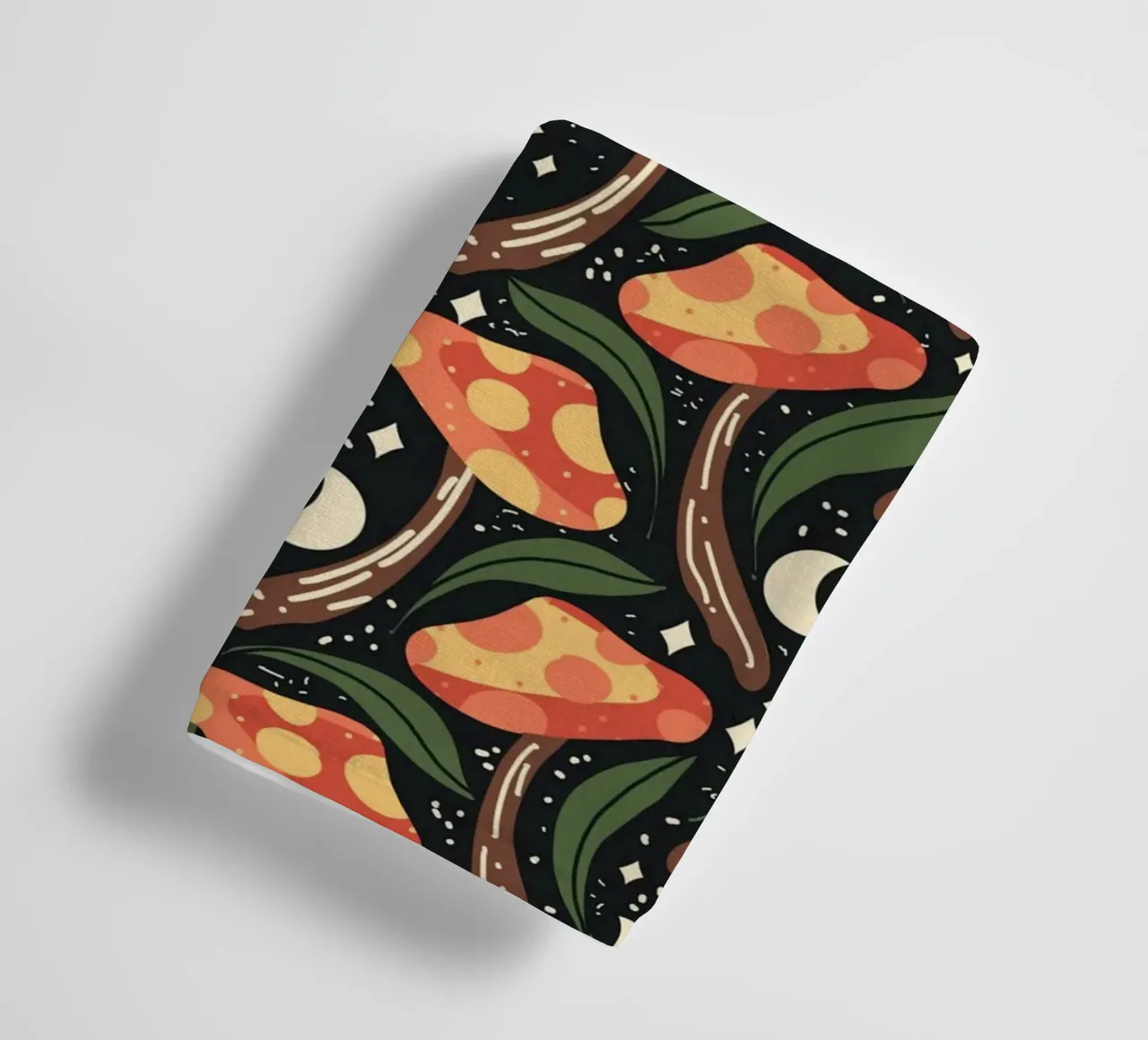 Funky Celestial Mushrooms towel by Mitalim Designs