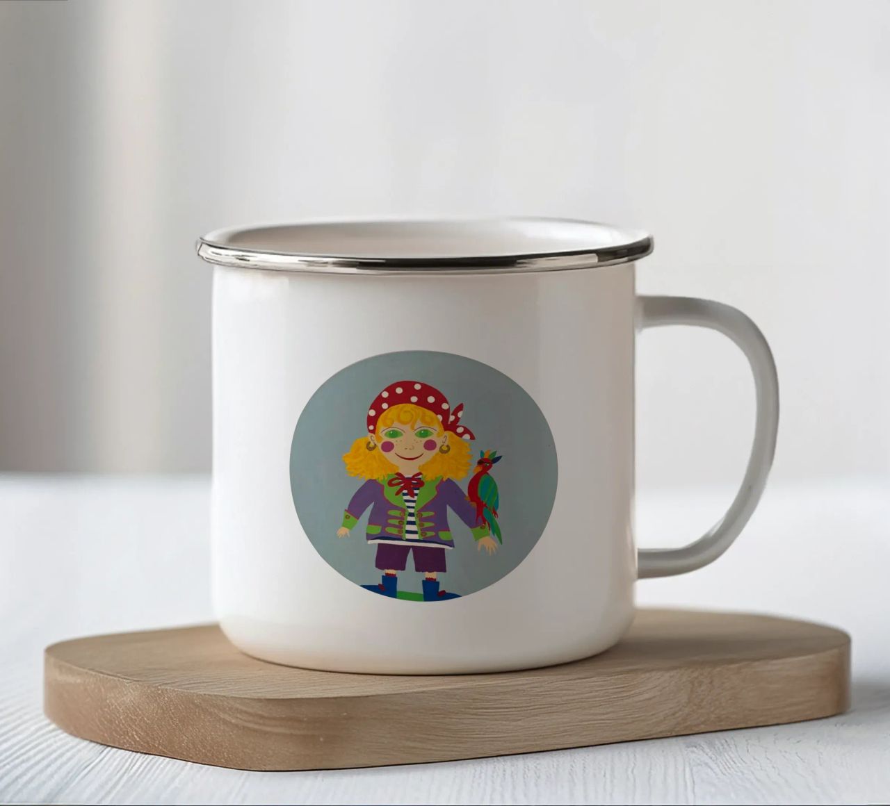 Il piccolo pirata tazza in smalto da irenissima