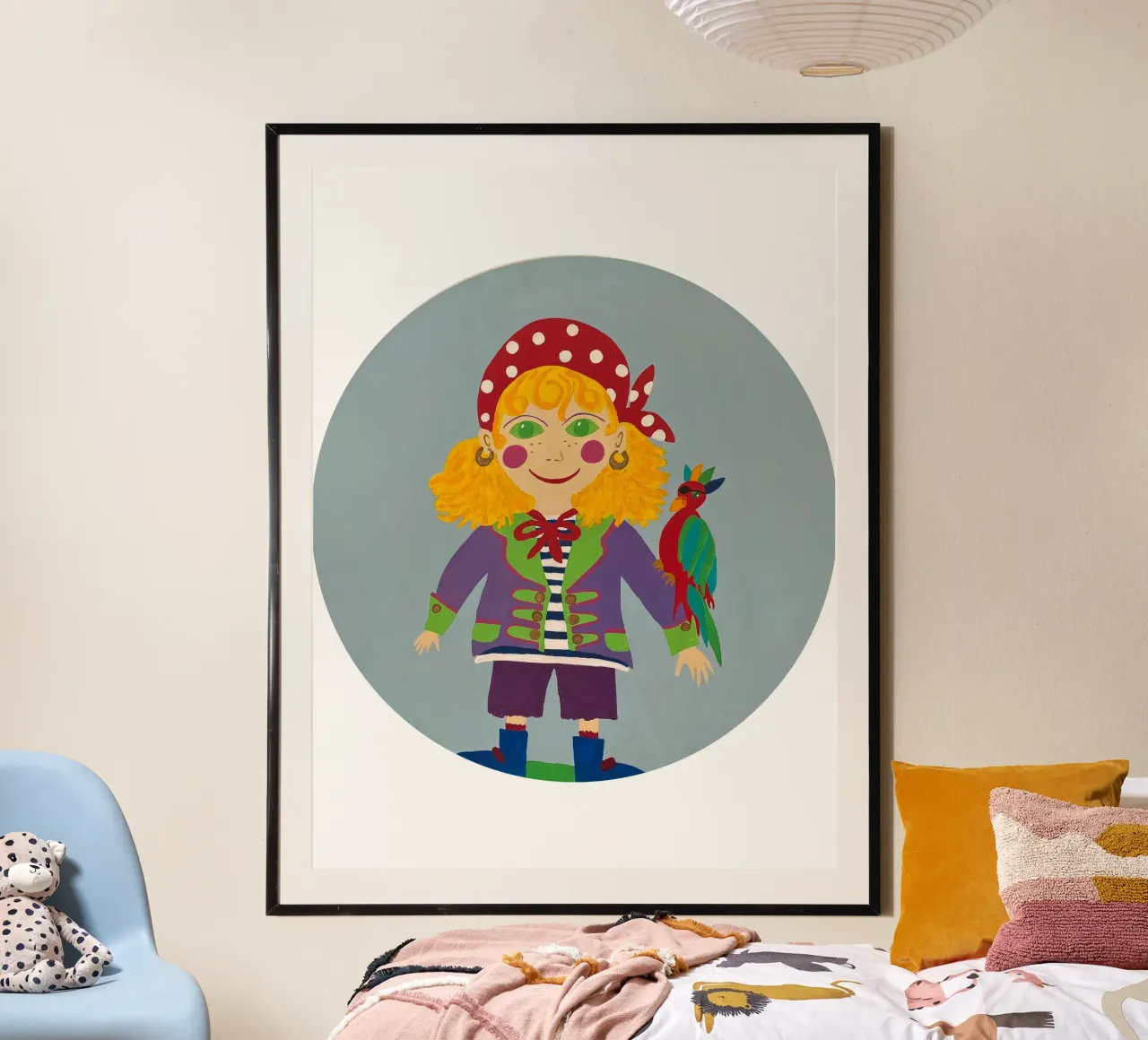 Il piccolo pirata poster con telaio in legno da irenissima