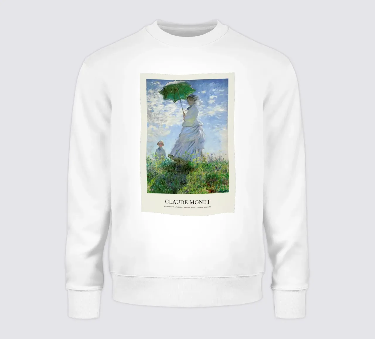 Monet - Woman with a Parasol felpa da Vintage by JUNIQE