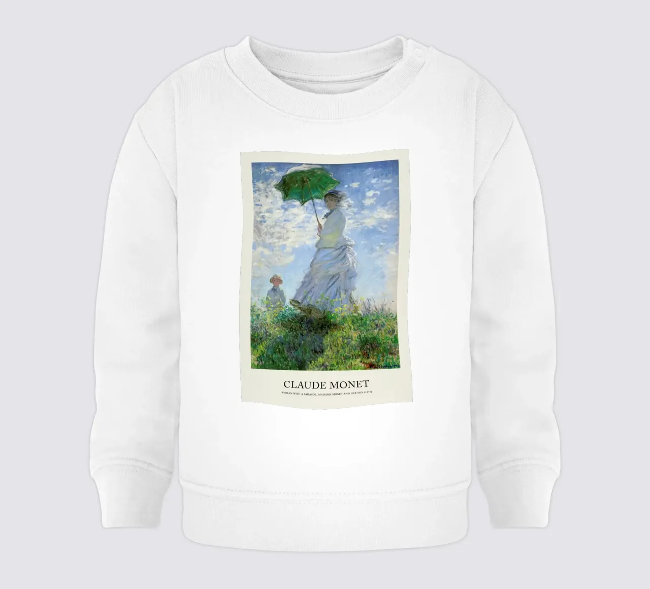 Monet - Woman with a Parasol felpa neonato da Vintage by JUNIQE