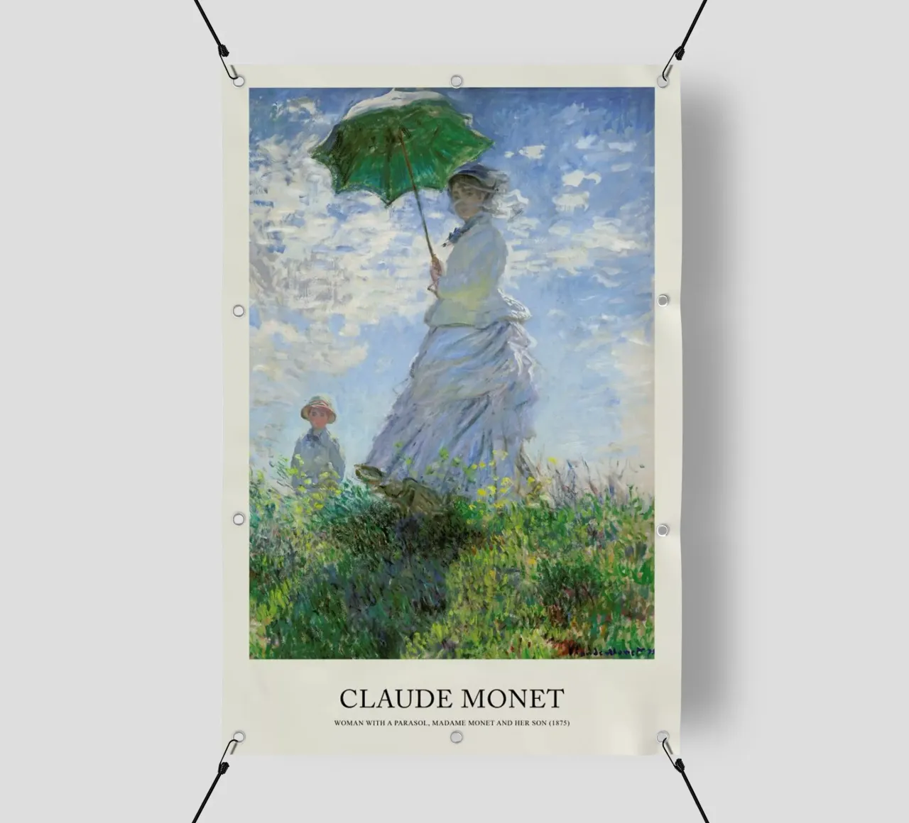 Monet - Woman with a Parasol telo in pvc da Vintage by JUNIQE