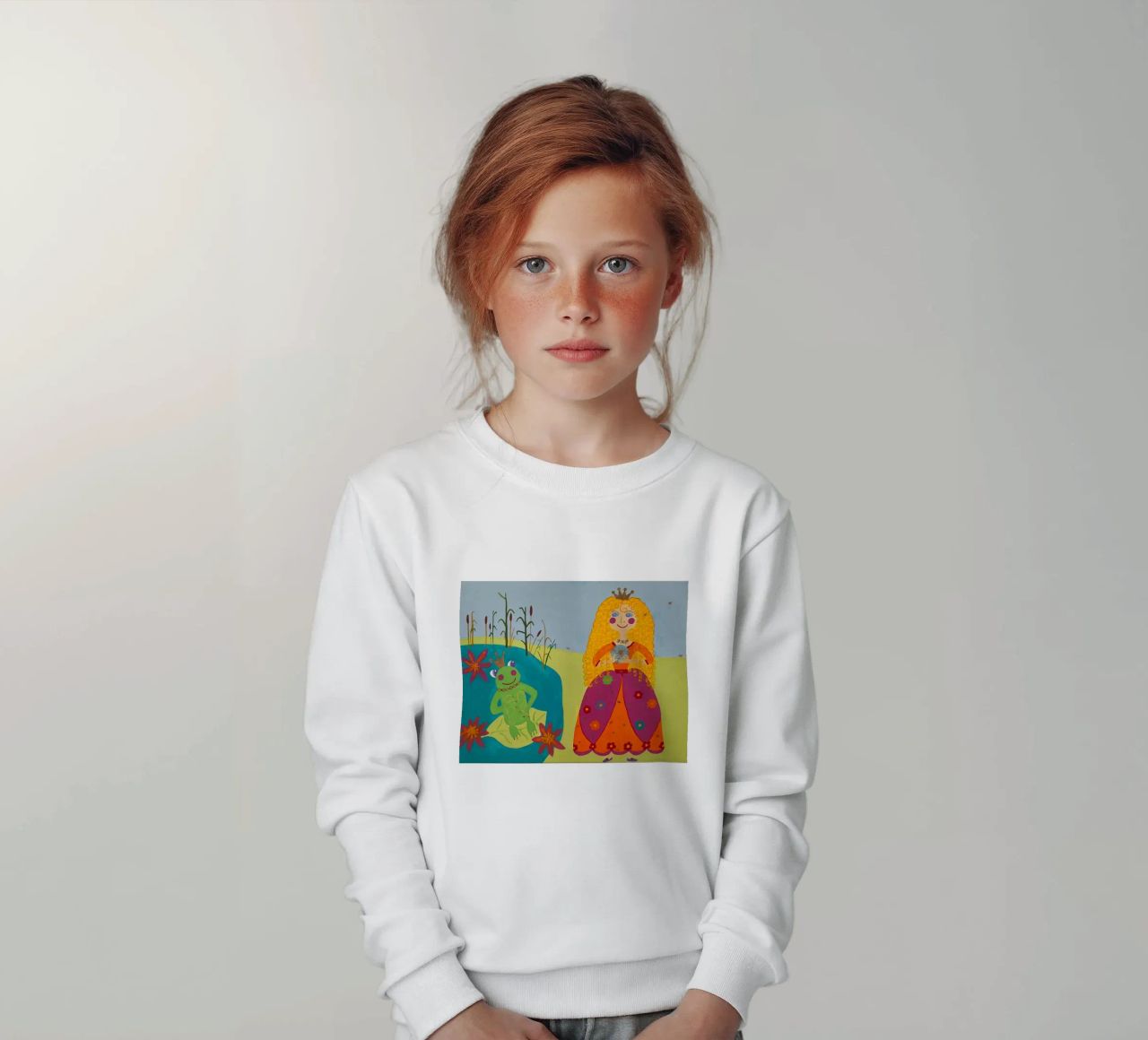 De kikkerkoning kinder sweatshirt van irenissima