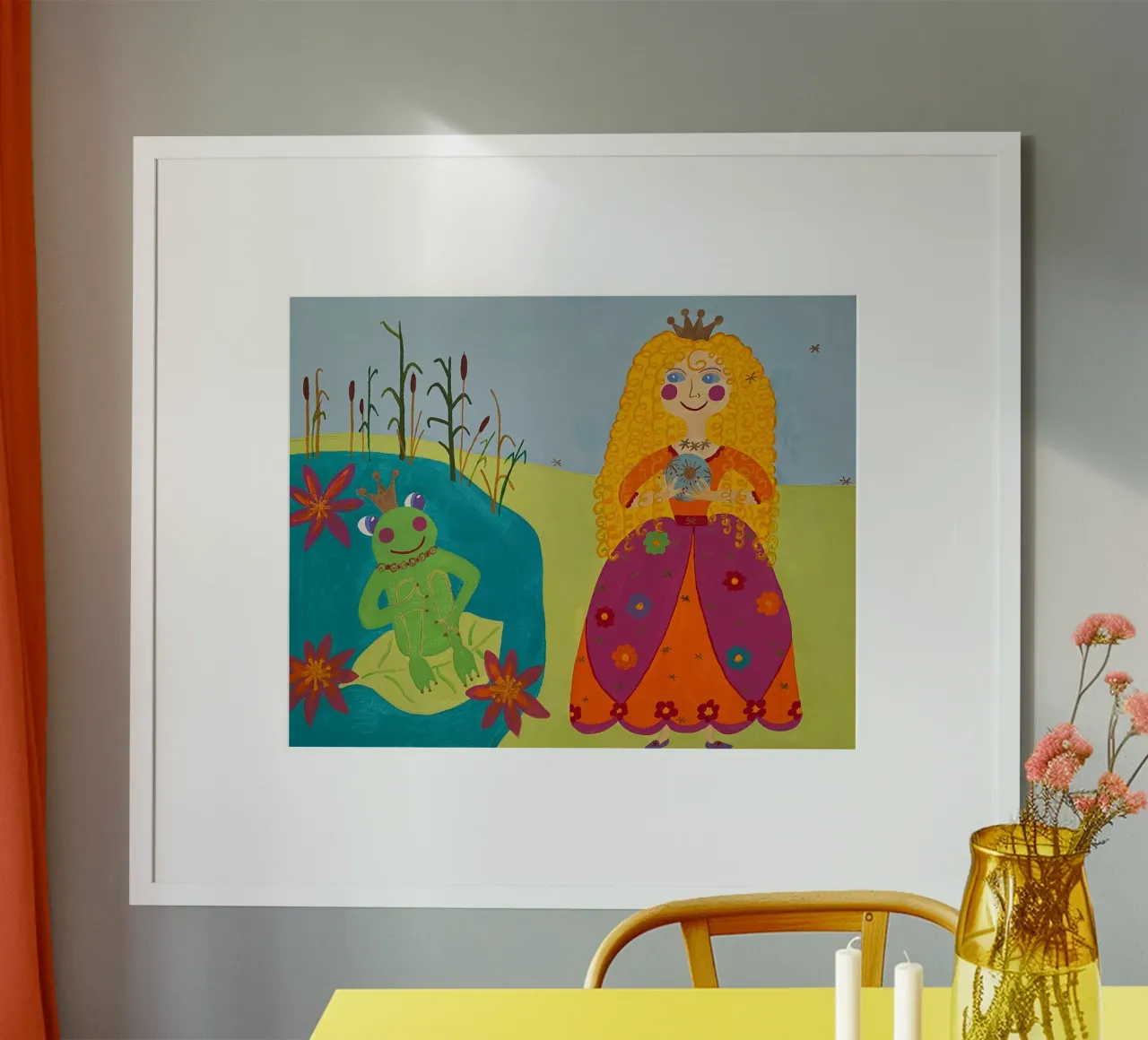 The Frog King poster with plastic frame by irenissima