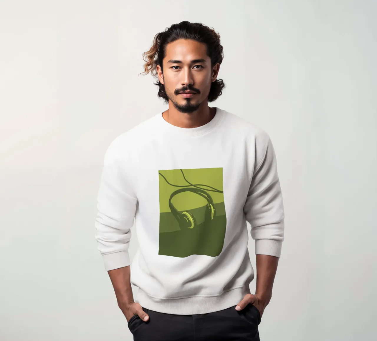 Headphones sweatshirt by MUSIC EDITION