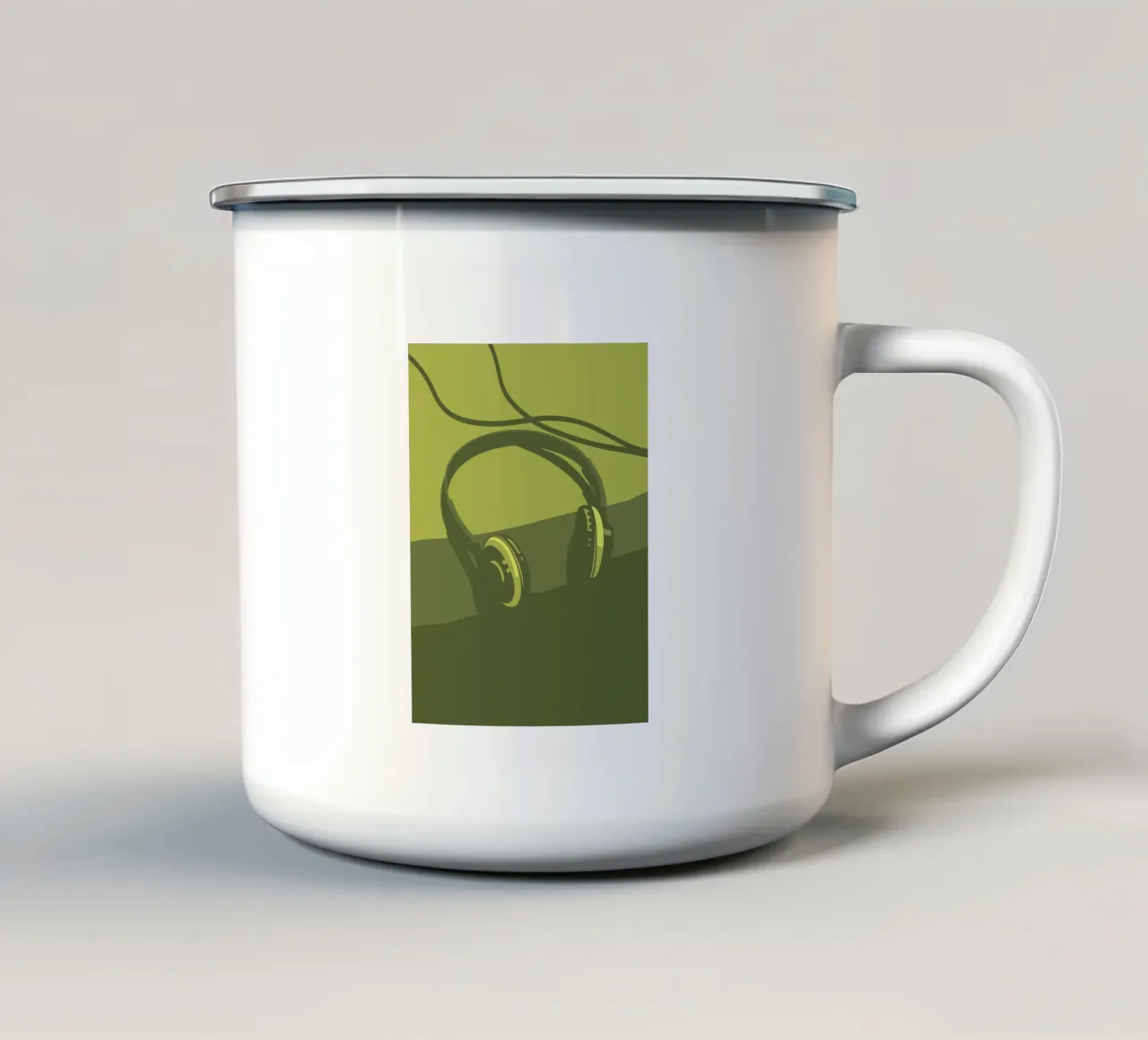Cuffie tazza in smalto da MUSIC EDITION
