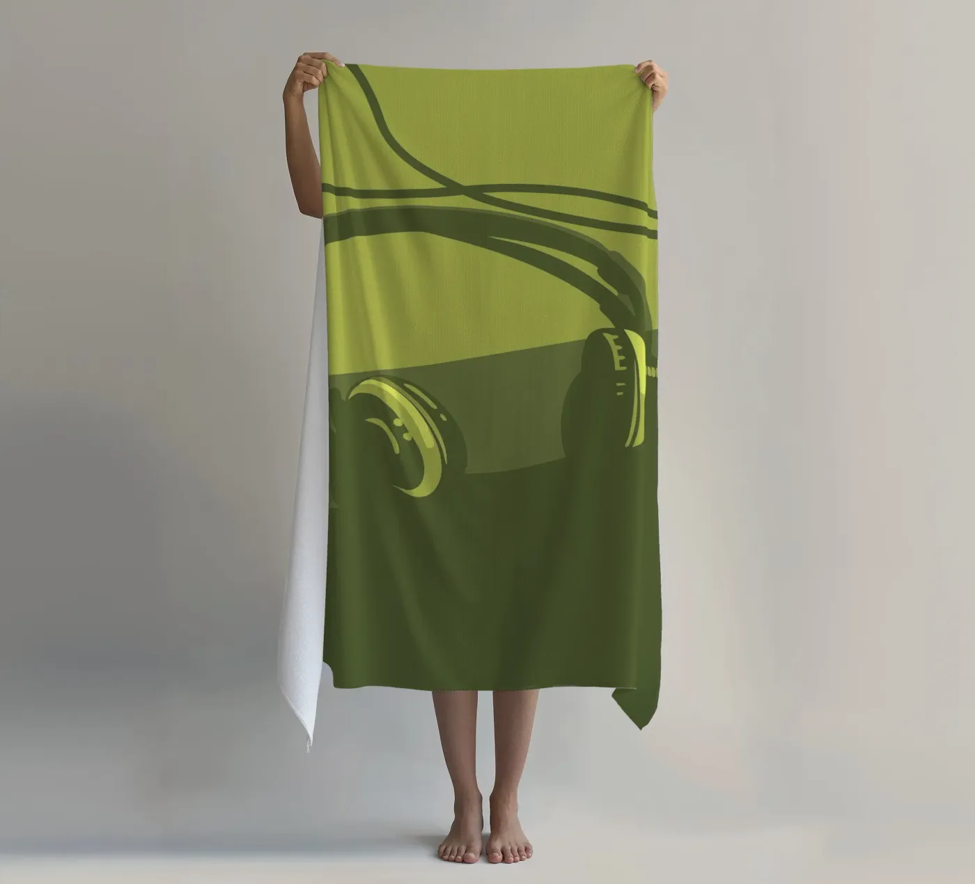 Hoofdtelefoon strandhanddoek van MUSIC EDITION