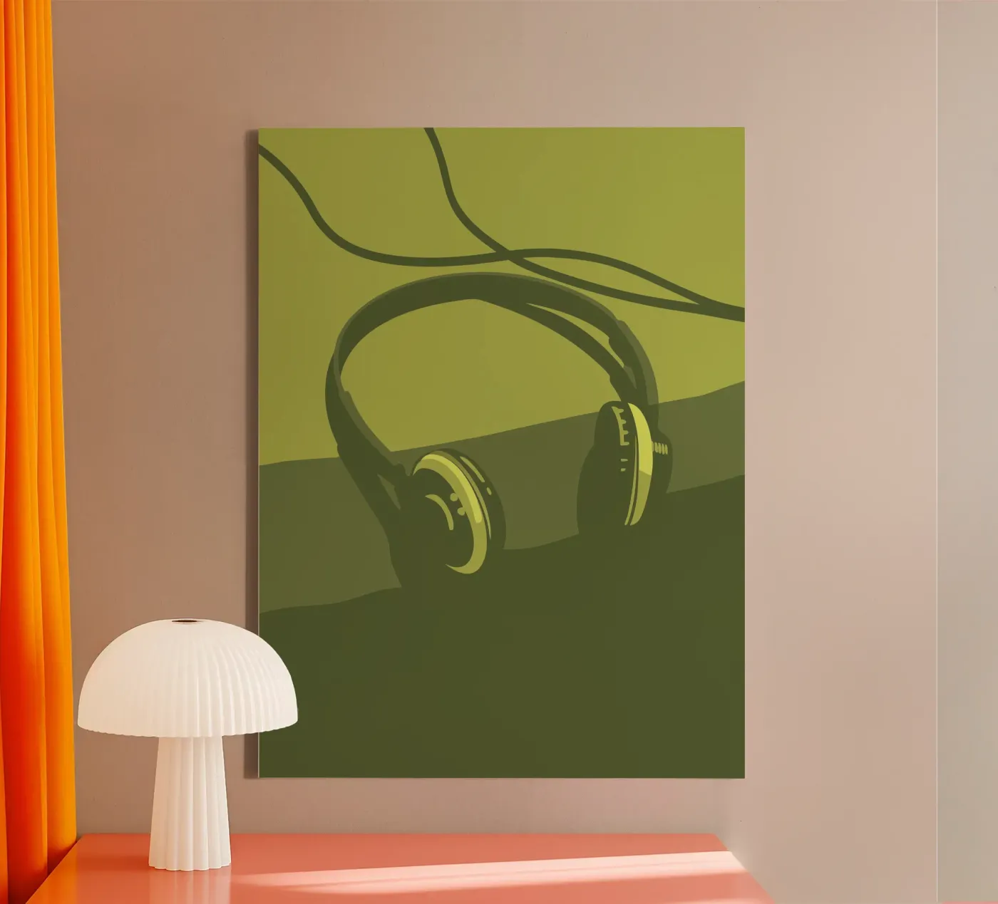 Hoofdtelefoon canvas van MUSIC EDITION