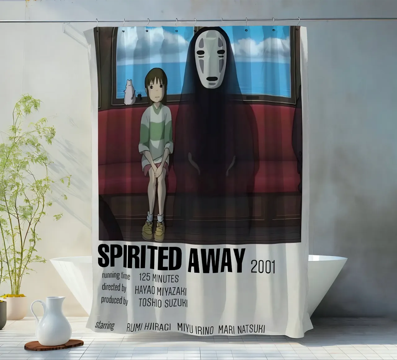 SPIRITED AWAY 2001 shower curtain by Totoya