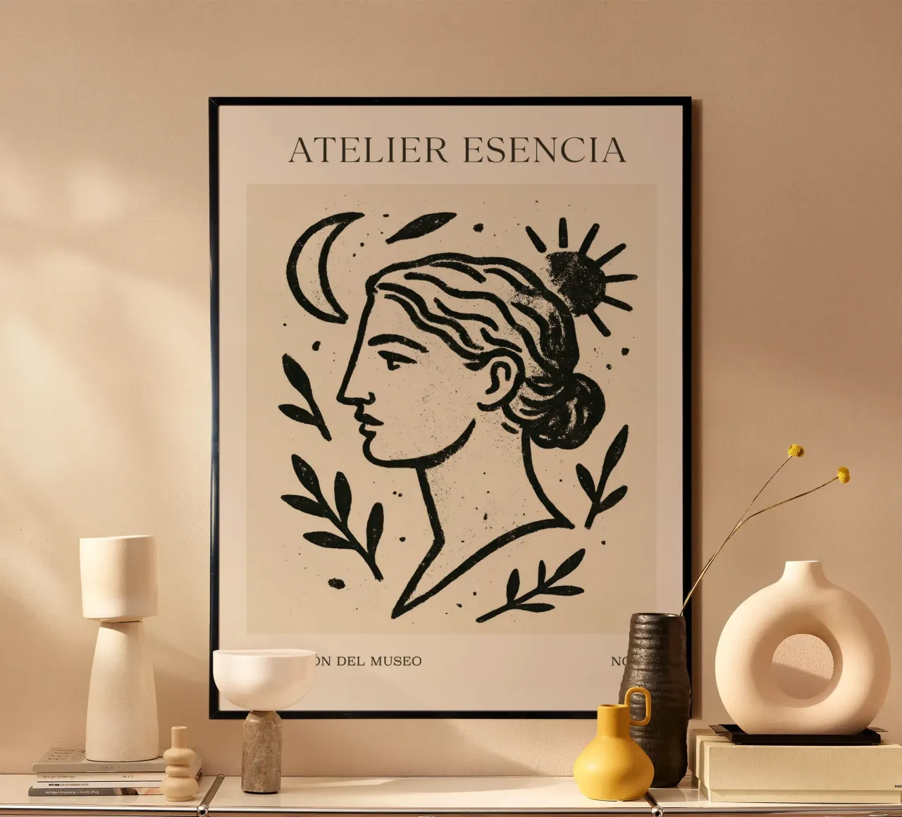 Atelier Esencia No 02 poster con telaio in legno da treechild