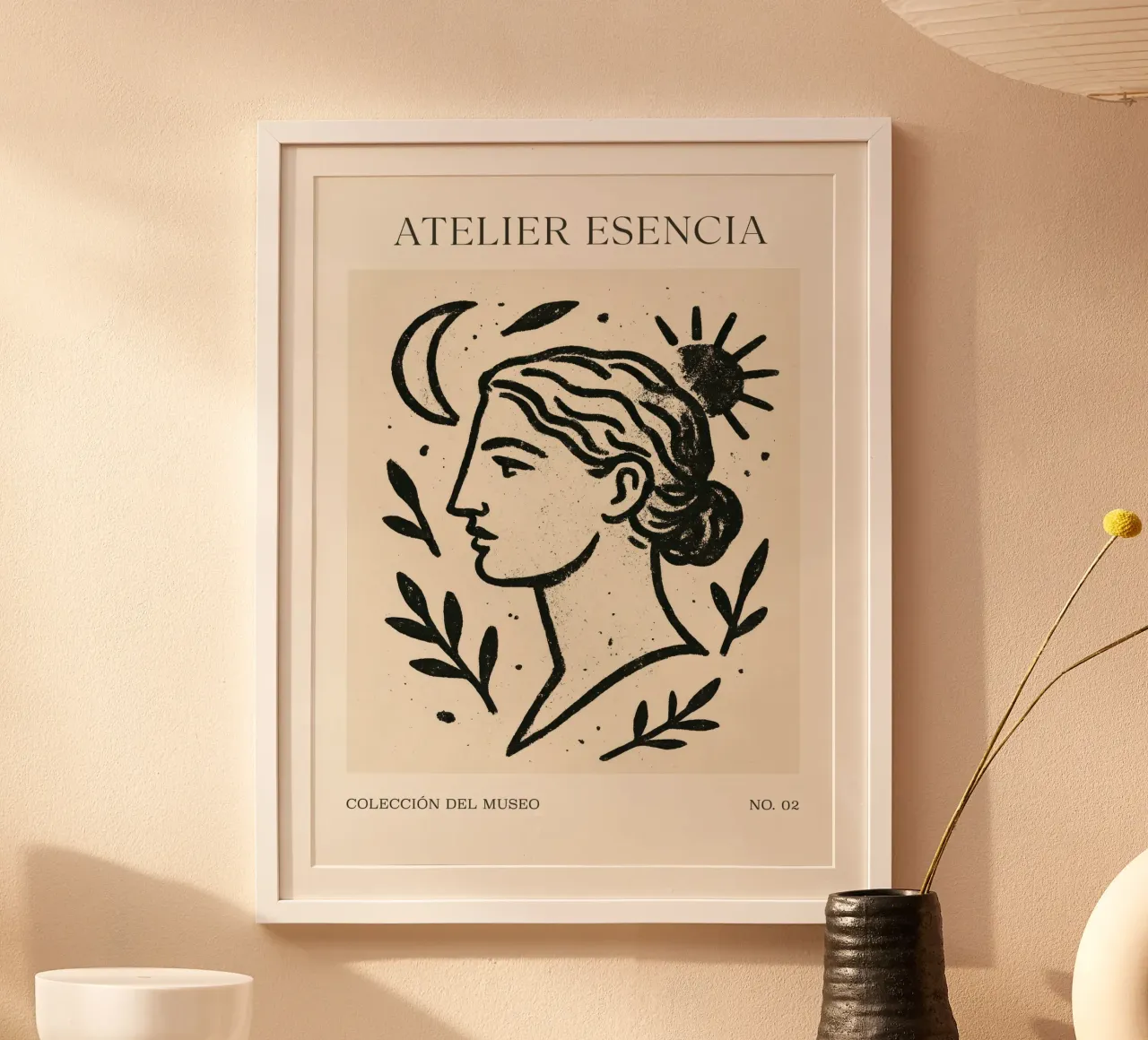 Atelier Esencia No 02 poster con telaio in legno da treechild