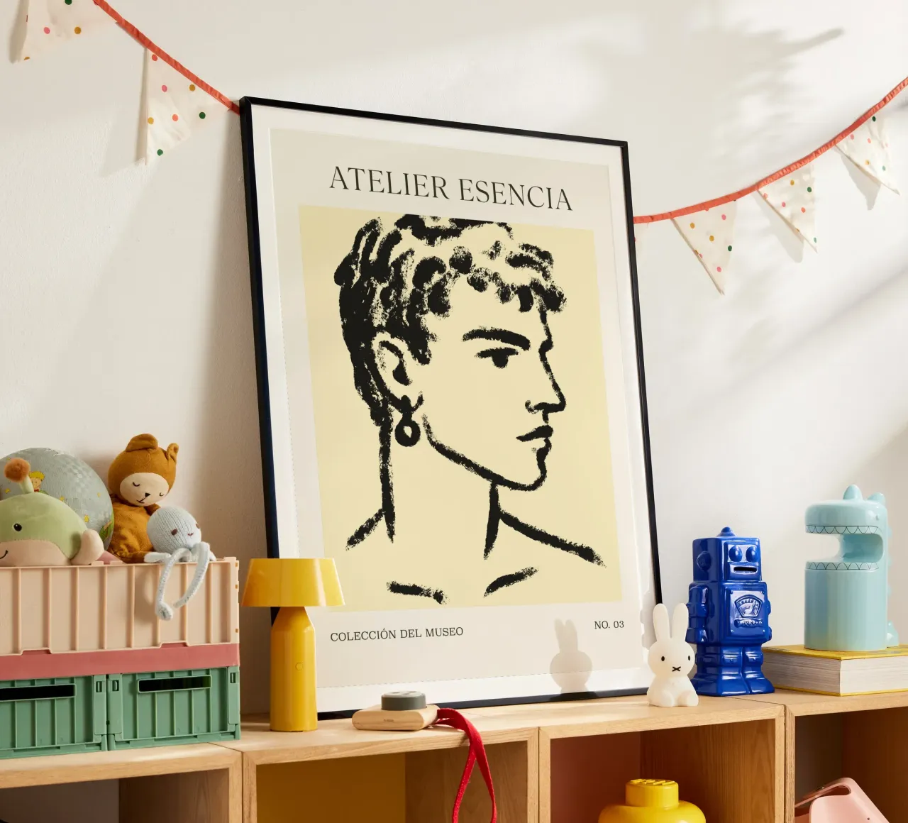 Atelier Esencia No 03 poster con telaio in legno da treechild
