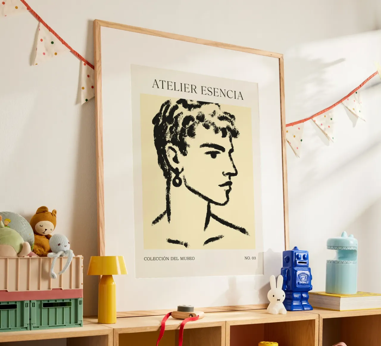Atelier Esencia No 03 poster con telaio in legno da treechild