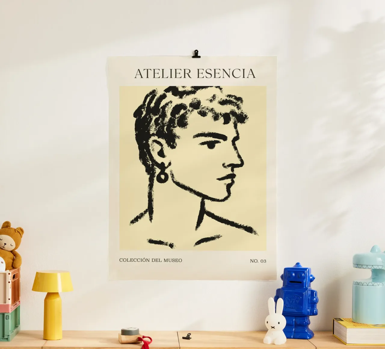 Atelier Esencia No 03 poster con telaio in legno da treechild