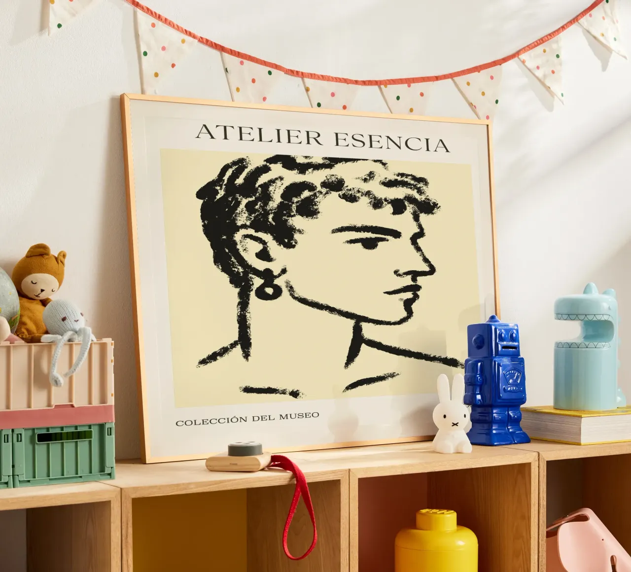 Atelier Esencia No 03 poster con telaio in legno da treechild