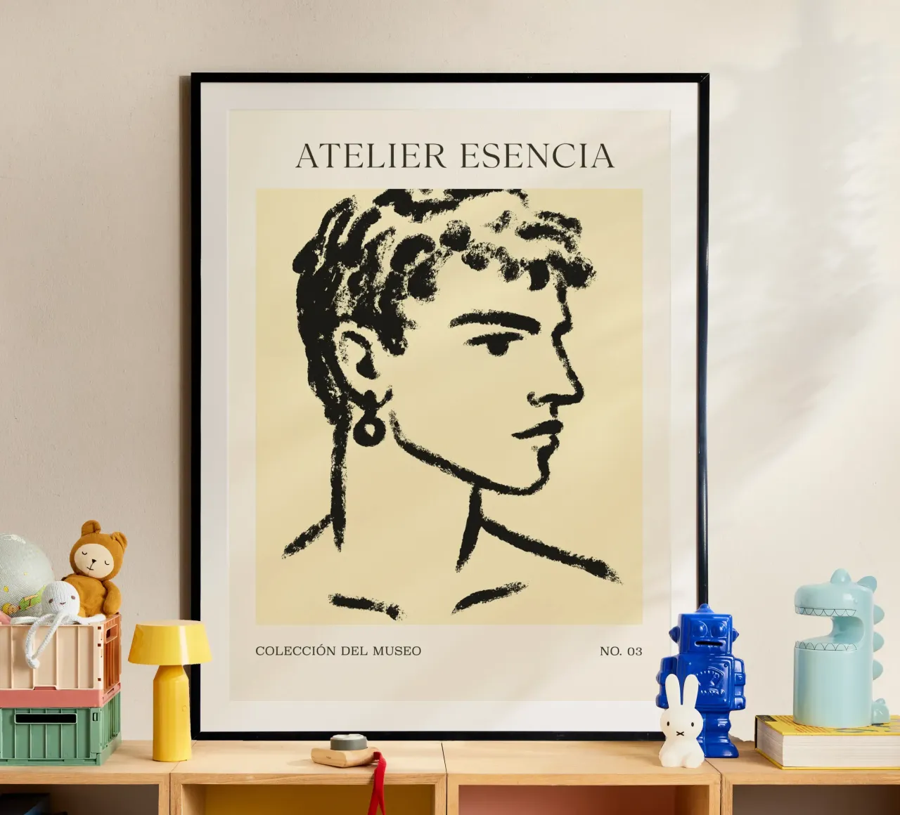 Atelier Esencia No 03 poster con telaio in legno da treechild