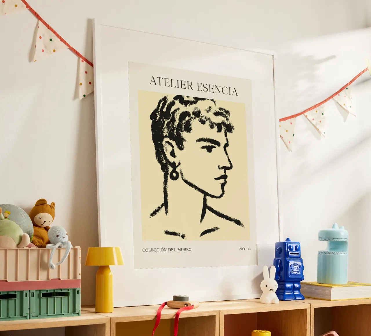 Atelier Esencia No 03 poster con telaio in legno da treechild