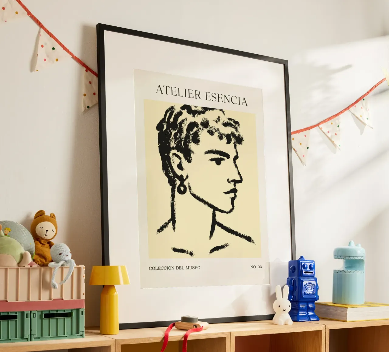 Atelier Esencia No 03 poster con telaio in legno da treechild