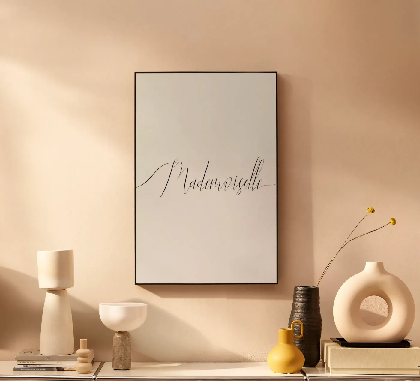 Mademoiselle plexiglass da typed