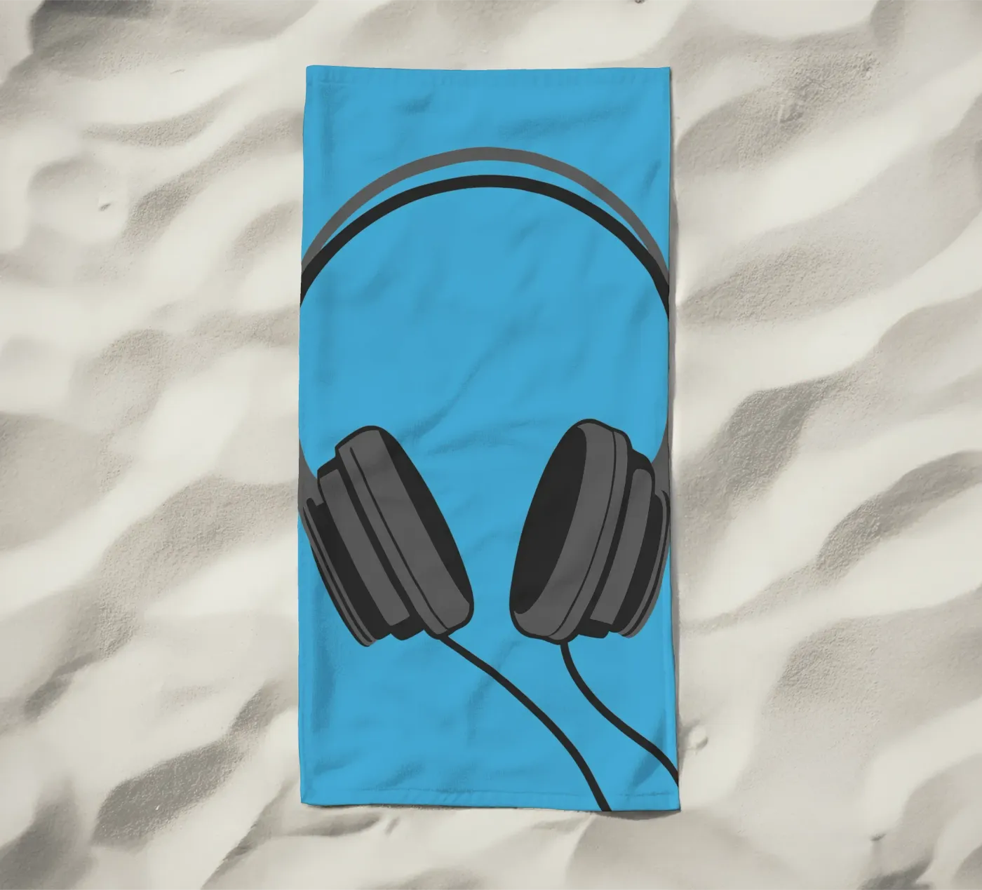 Hoofdtelefoon strandhanddoek van MUSIC EDITION