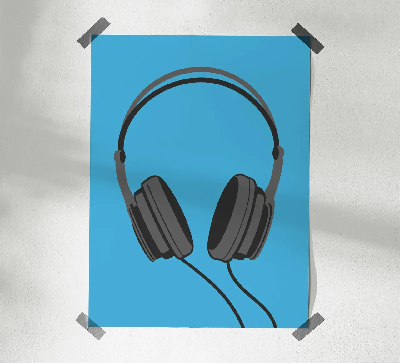 Cuffie poster con telaio in plastica da MUSIC EDITION