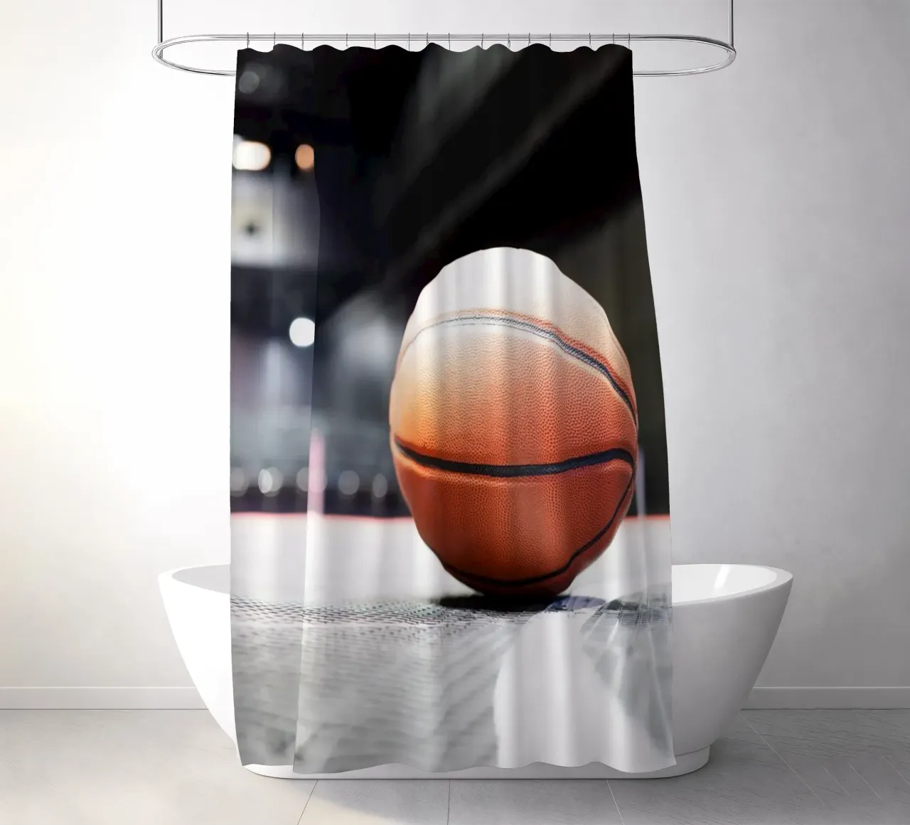 Basketball2 shower curtain by Flo Klein