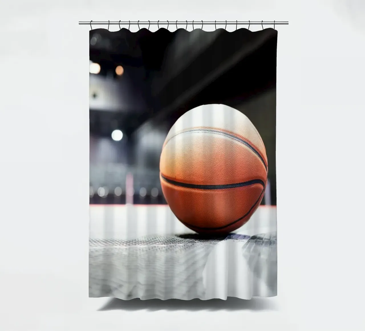 Basketball2 shower curtain by Flo Klein