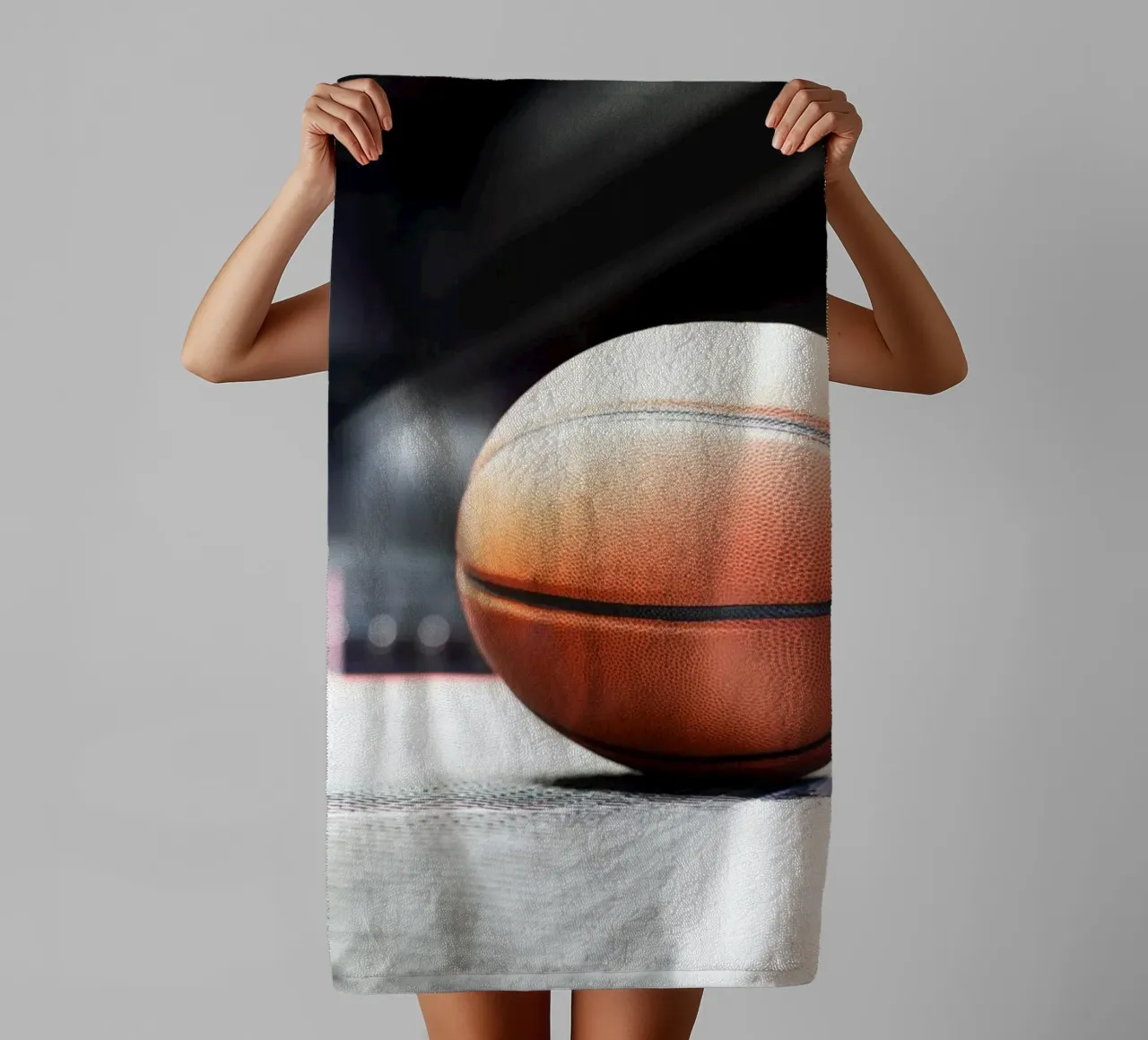 Basketball2 towel by Flo Klein