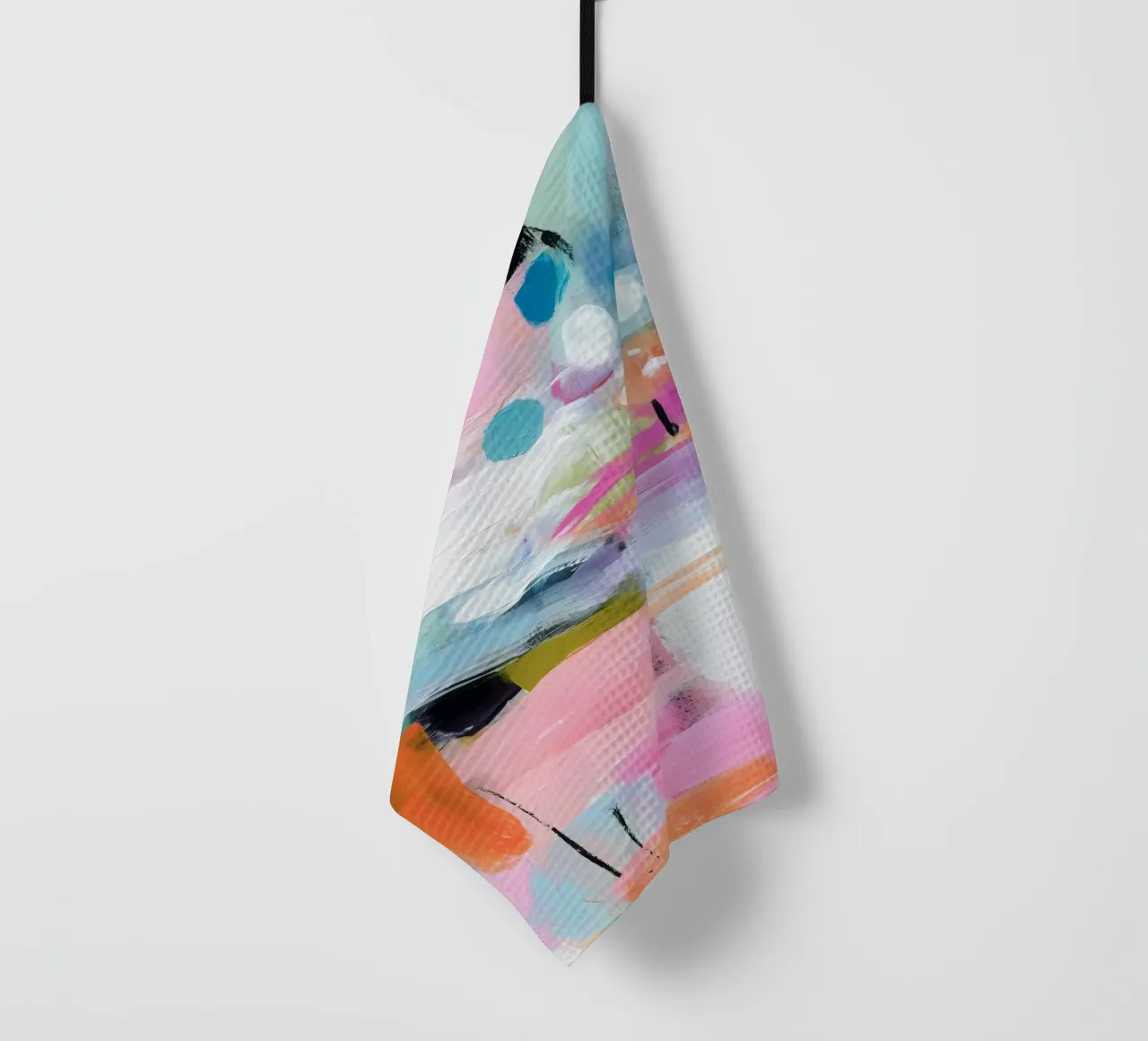 Kunterbunt mit Liebe Geschirrtuch von Carinaprint