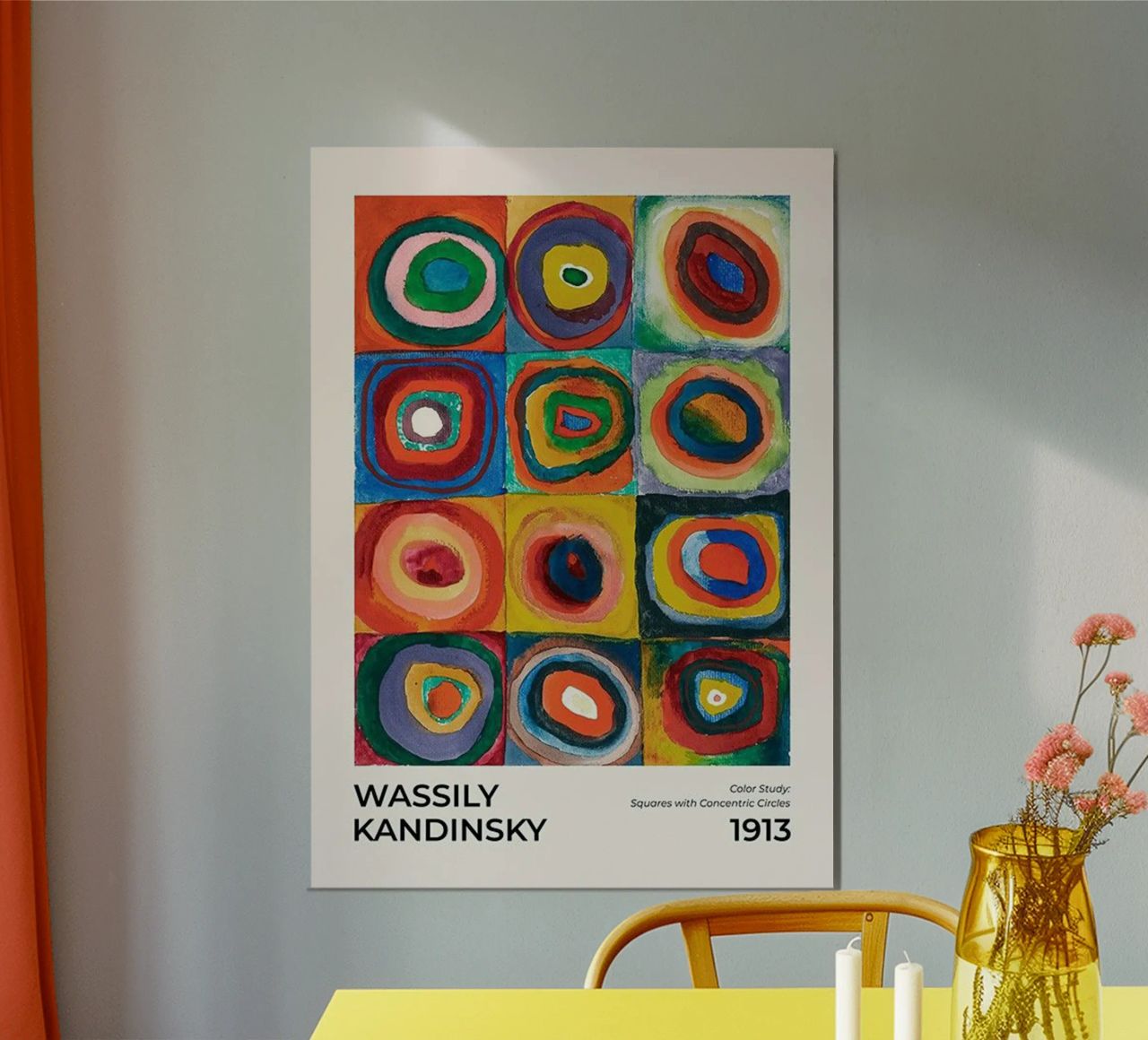 Kandinsky die Farbkreise Poster von Witon name shop