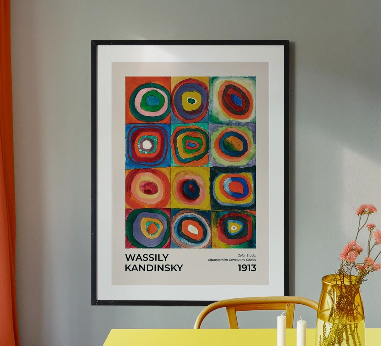 Kandinsky die Farbkreise Poster von Witon name shop